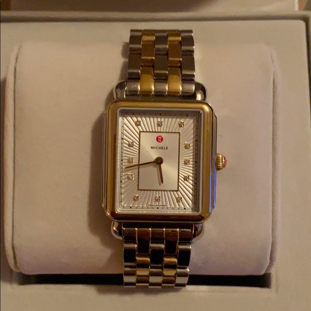 Michele Deco women’s a two tone watch
